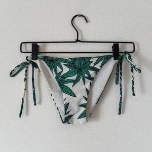 Mara Hoffman Palm Printed Tie Bikini Bottoms XS